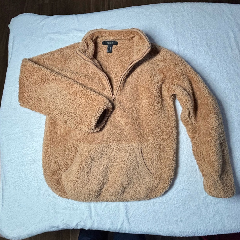 Forever 21 Plush Tan Jacket
